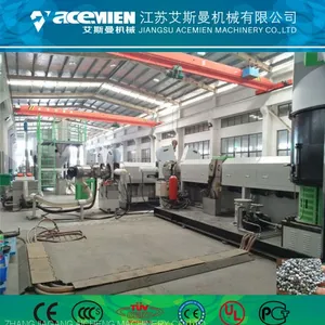 PE PP HDPE LDPE Plastic Pelletizer Granulate Machinery Plastic Extrusion Machine thumbnail-1