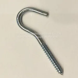 Zinc Plated Carbon Steel Wood Thread Eye Hook Screw thumbnail-1