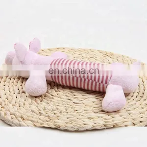 Duck Pig Elephant Pattern Floppy Dog Squeaky Chew Plush Pet Toy thumbnail-3