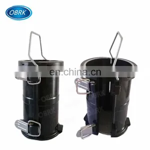 Black Detachable Cylinder Concrete Test Mould With Base/Plastic Concrete Cube Mould thumbnail-2
