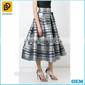 Clothing Factory for Maxi Long Plaid Skirts 2016 thumbnail-1