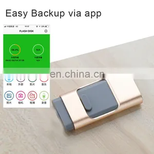 2019 New Product 3 in 1 64G Mobile Phone Custom Otg USB Flash Drive for Iphone 5 6 6s 7 7plus IOS / Android thumbnail-3