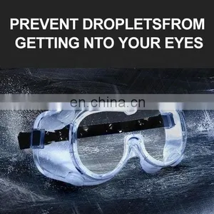 High Quality ANSI Z87.1 Eye Protection Chemical Anti Fog Splash PVC PC Safety Eyewear Protective Glasses Safety Goggles thumbnail-5