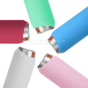 Custom Slim Can Soda Bottle Bottle Cooler Silicone Sleeve For Outdoors Events Party thumbnail-4