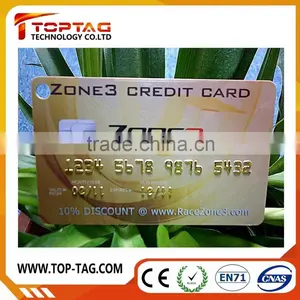 PVC Plastic Bank Cards With Embossed Number Hot Stamping thumbnail-1