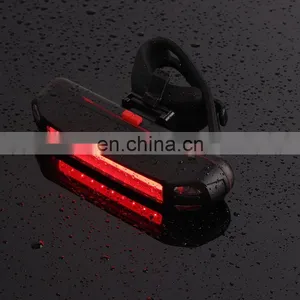 New Bicycle Tail Light Truck Tail Light Usb Charging Mountain Bike Red And Blue Safety Warning thumbnail-4