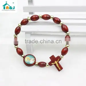 Wooden Beads Rosary Bracelet thumbnail-3
