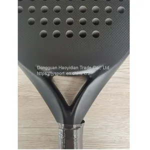 Diamond Frame Shape Carbon Padel Racket With Soft EVA Core P04 3K Surface thumbnail-2