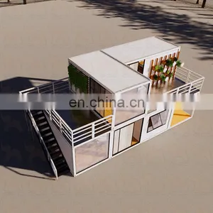 Shipping Container House Luxury High Quality Steel Quick Kit Prefab House 4 Bedrooms Prefab Homes House for Sale thumbnail-4