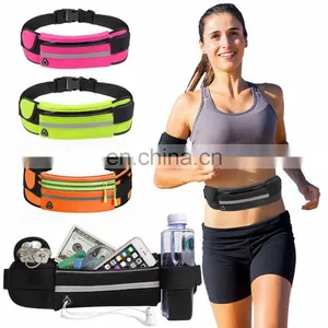 for Women Men Running Waist Bag Canvas Sports Jogging Portable Outdoor Phone Holder Sport Accessories Fanny Pack Waist Bag thumbnail-1