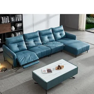 2022 New Technology Fabric Sofa Electric Multifunctional Italian Corner Living Room Space Capsule Combination Sofa thumbnail-1