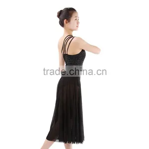 Professional Sequin Stage Lyrical Ballet Dance Costume Girls (D3625) thumbnail-4