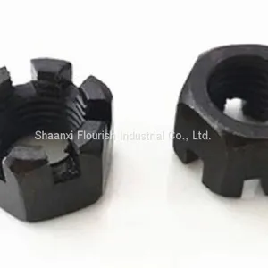 Hexagon Slotted Nuts and Castle Nuts With Metric Coarse and Fine Thread thumbnail-2