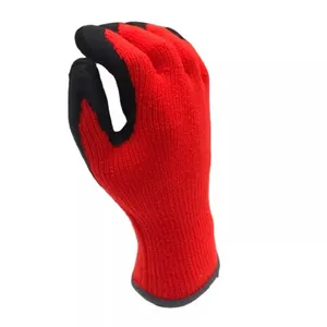 7 Gauge Acrylic Loop Napping Shell Latex Crinkle Palm Coated Winter Work Gloves thumbnail-4