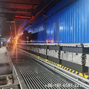 Fully Automatic Green Sand Horizontal Parting Flaskless Molding Line for Foundry Workshop thumbnail-3