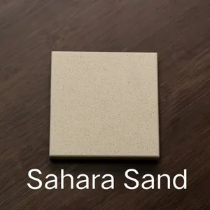 Code：Sahara Sand，Calacatta White Quartz Artificial Stone Quartz Slab Kitchen Countertops thumbnail-1