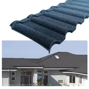 Best Quality Stone Coated Step Tile Roofing Sheet Stone Coated Stone Coated Metal Roof Tile thumbnail-3