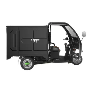 Cheap Price of Express Delivery Electric Vehicle Electric Truck Electric Tricycle E-Trike Equipped With Closed Cargo Box and Lead-Acid Battery thumbnail-1
