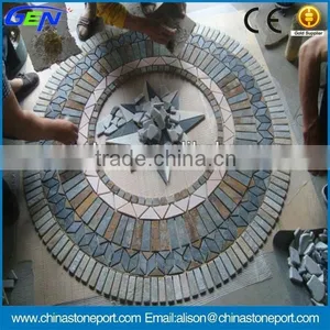 Natural Slate Mosaic Bathroom Floor Tiles thumbnail-1