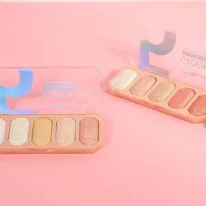 OEM Make up Blusher Palette With High Lighter Cosmetic Face Powder Blusher on Cheeks Bronzer Powder Highlighter Manufacturer thumbnail-4