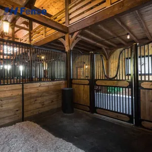 Outdoor Heavy Duty Portable Modular Horse Stable Panels Customizable Design High Style 3D Modeling Farm Use thumbnail-3