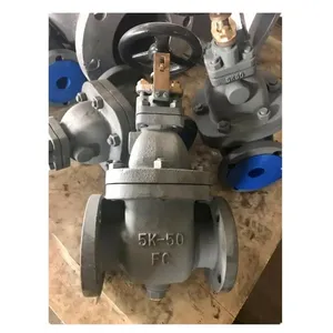 JIS Cast Iron FC200 Marine Flange Gate Valve F7363 20K 10K 5K Cast Steel Non Rising Stem Gate Valve thumbnail-2