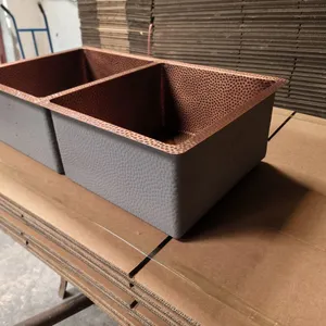 Kitchen Sink, Supplying Pure Handmade Kitchen Copper Sinks and Bathroom Basins thumbnail-4