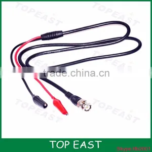 BNC Revolution Double Clip Test Line 0.5 Meters Turn Oscilloscope Cable Q9 Monitor Accessories Line Double Alligator Clip thumbnail-1