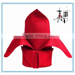 Hot Selling Red Plain Fabric Wholesale Wedding Table Napkin thumbnail-1
