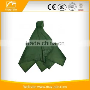 Navy Cape Green High Quality Rain Poncho thumbnail-2