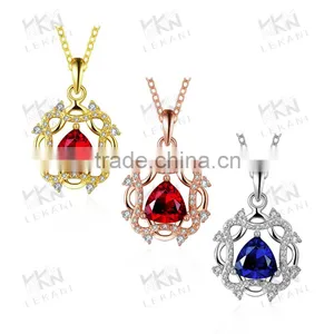 Trendy Geometric Jewelry Necklaces/red Zircon Necklace/vintage Necklace thumbnail-1