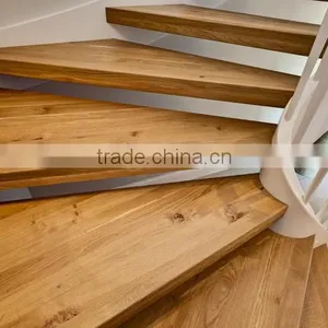Triangle Shape Natural Oak Stair Tread Board thumbnail-1