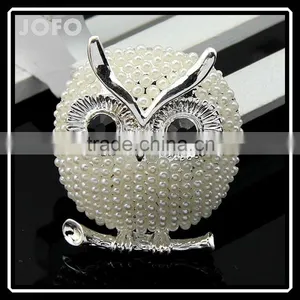 JOFO African Costume Jewelry Owl Crystal Brooches Cute Unisex Suit Corsage Austrian thumbnail-1