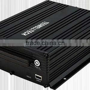 4ch Real Time Mobile Dvr Player With H.264 Compression 3g Mobile Dvr With Gps Google Map Tracking Remote Oil&power Cutoff MDVR thumbnail-4