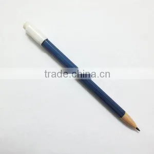 2.0mm Imitating Wooden 2B Pencil With Rubber and Sharpener thumbnail-1