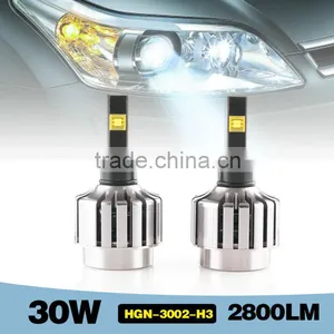 New Arrival 30wcar Led Headlight H3 6000-7000K 2880LM thumbnail-1