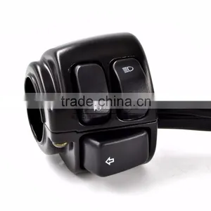 BJ-SW-005 Black Motorcycle Control Switches 1" Handlebar 29" Wire Harness for Harley thumbnail-3