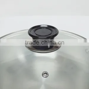 Satin Polished PRESSING Aluminum Casserole Set With Glass Lids and Single Bottom MSF-6602 thumbnail-5
