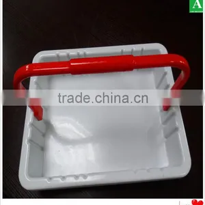 White ps Plastic Vacuum Forming Thick Custom Serving Handle Tray thumbnail-3