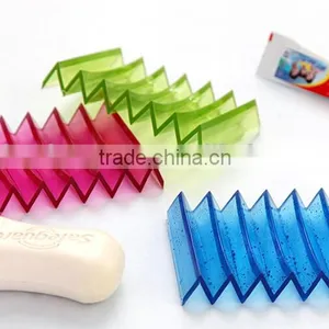 Q078 Household Color Transparent Soft Travel Soap Box thumbnail-6