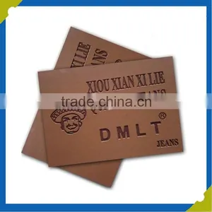 Custom PU Embossed Leather Label Leather Garment Jeans Labels thumbnail-2