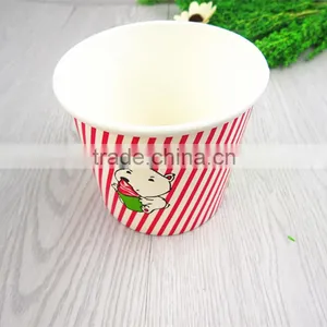 16oz Colorful Disposable Printing 16oz 520ml Ice Cream Packing Food Grade Paper Cup thumbnail-2