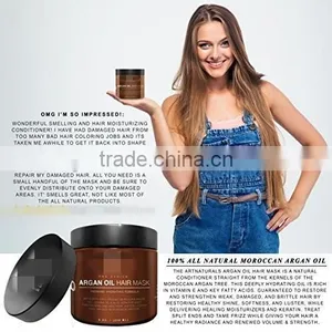 Argan Oil Collagen Professional Gold Keratin Hair Treatment Mask thumbnail-1