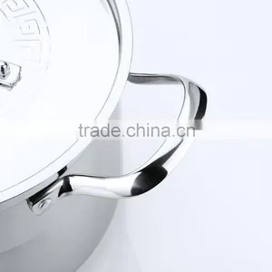 Large Stainless Steel Cookware Kitchenware Houseware Stock Pot 28cm thumbnail-4