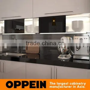 European Style Prefab Lacquer High Gloss Kitchen Cabinets thumbnail-4