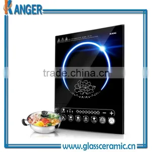 Black Crystallite Tempered Thick Ceramic Glass Panels For Induction Cooker thumbnail-1