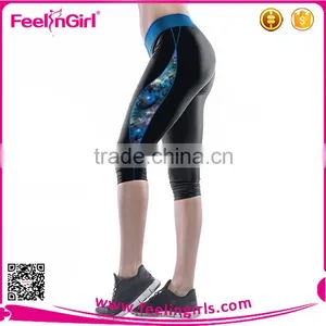 Polyester Microfiber Sports Wear Fabric Push Up Fitness Leggings thumbnail-2