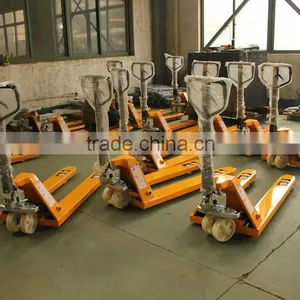 Galvanized Hand Pallet Truck thumbnail-1