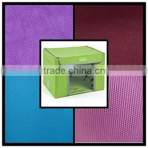 China Factory pu Coated Oxford Fabric for Storage Box thumbnail-1