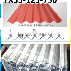 Profiled Prepainted Galvanized Steel Ppgi Metal Roofing thumbnail-1